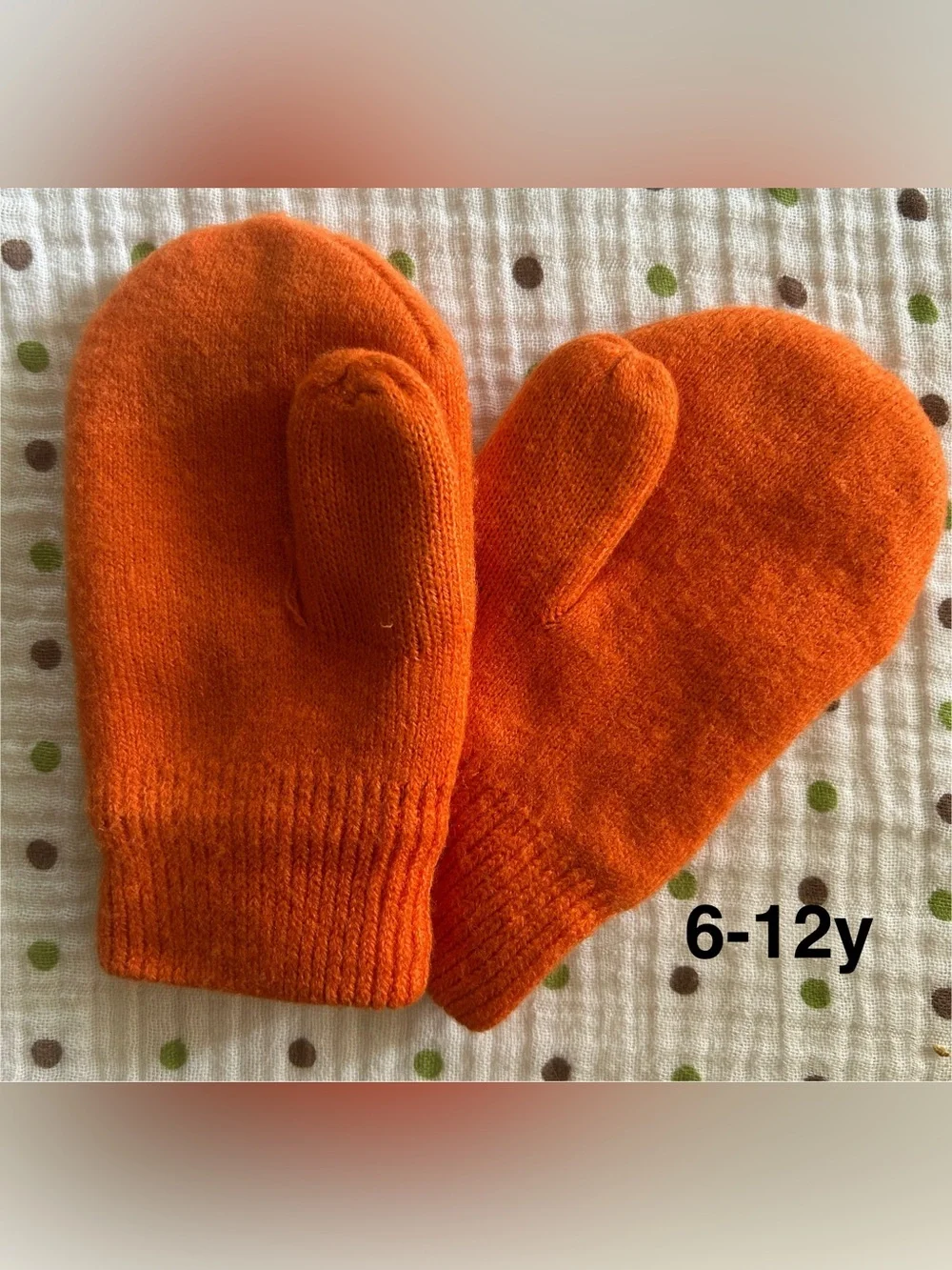 Primary Orange Kids Cozy Lined Mittens